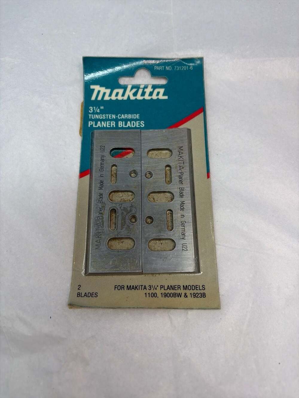 Makita 3-1/4"Tungsten-Carbide Planer Blades for Mod 1100 1900BW 1923B NEW-sealed